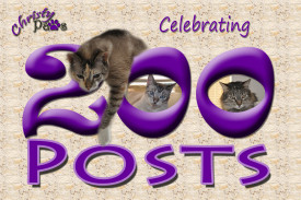Celebrating 200 posts - Blogoversary and Comment-a-thon for A-Pal Humane Society