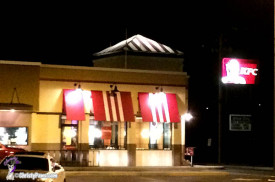 KFC store at night - home of my favorite chicken