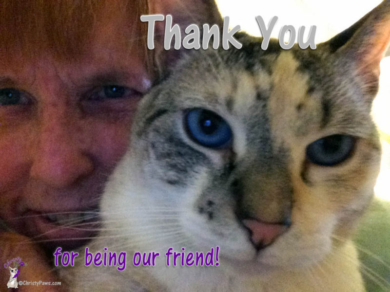 Christy and Ava Thank You Selfie for 2nd Blogoversary